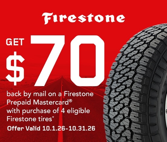 Firestone tire rebate october 2026